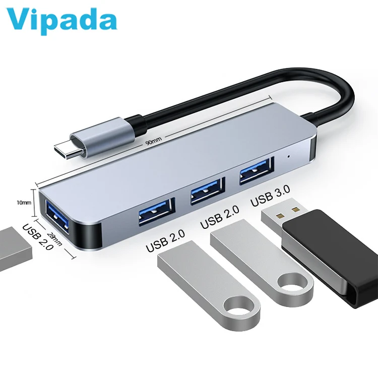 4 в 1 USB C концентратор 3,0 4 порта Тип C к USB 3,0 адаптер USB C док-станция