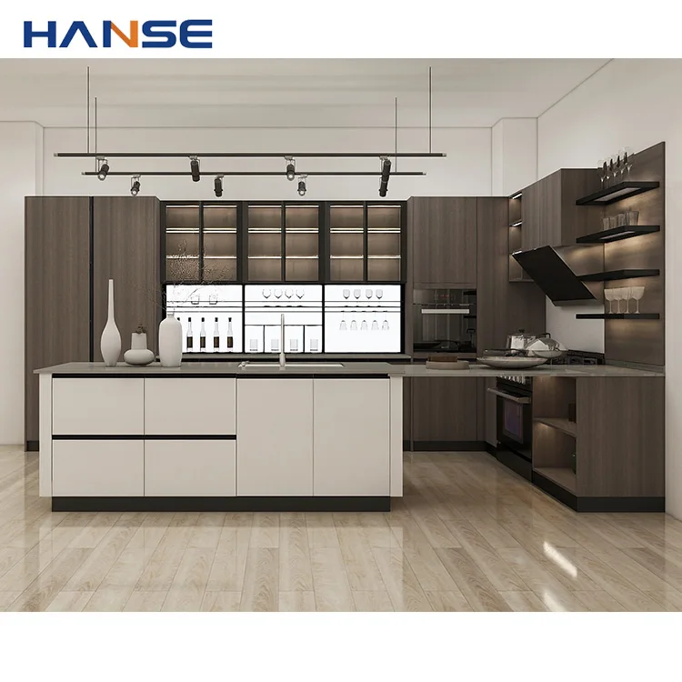 Luxury Modern Kitchen Cabinets High Quality L Shape Kitchen Cabinets Sets Custom Kitchen Cabinets