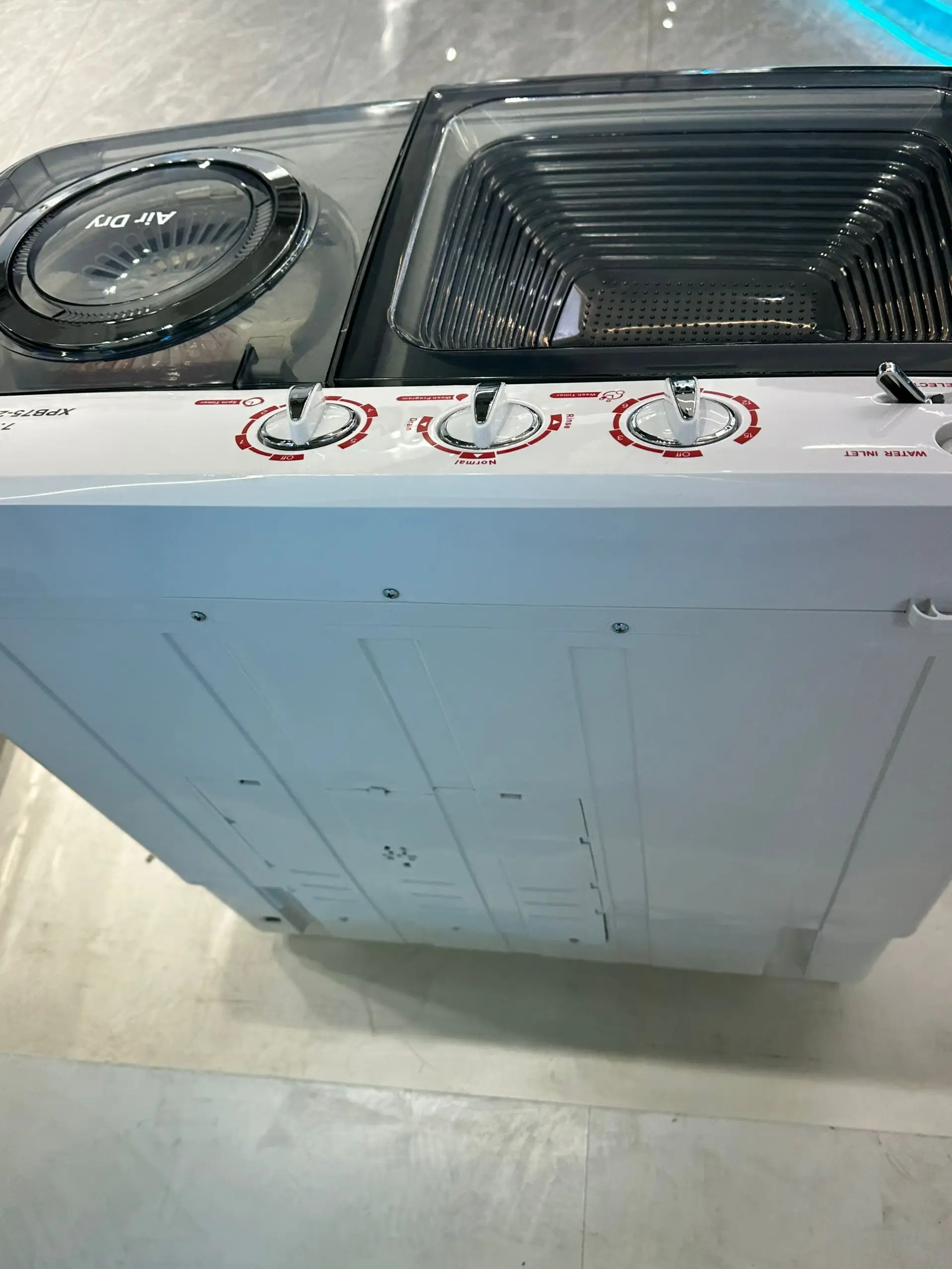 Customized OEM 7.5KG XPB75-2009SK Twin tub/semi automatic washing machine