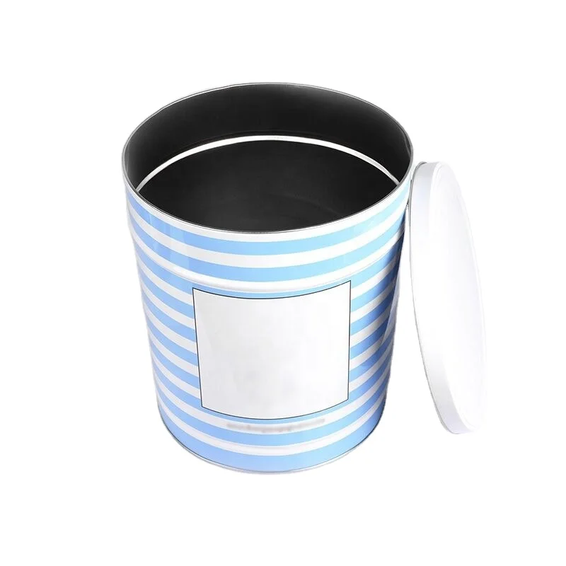 Best Selling 3 Gallon Popcorn Tin Can Packaging for Family Gathering