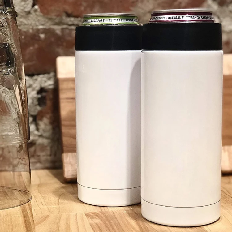  3-в-1 из нержавеющей стали изоляцией пива 12 oz может охладитель тонкий coozies тонкие весы пользовательские