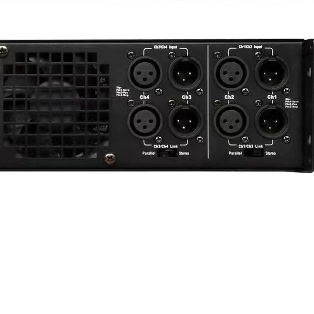 CA6400 4 Channel Digital Power Amplifier 7000W Peak Stage Karaoke AMP 4x850 Watt RMS 20-20KHz For Subwoofer Speaker 2 Way 3200W