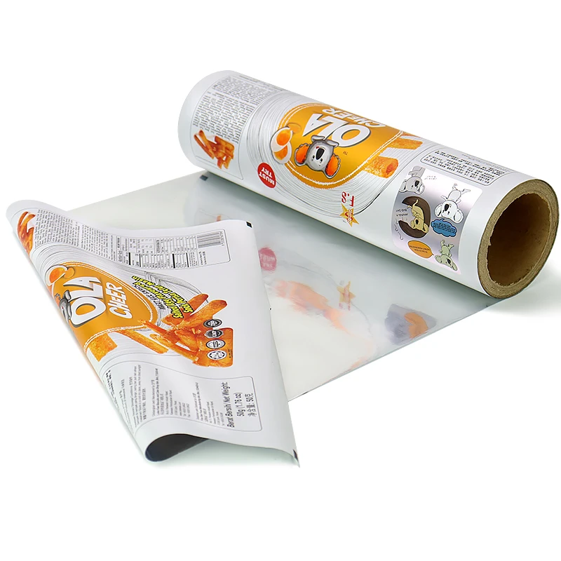 Factory wholesale Customized Matt material & VMPET wheat rice snack roll film