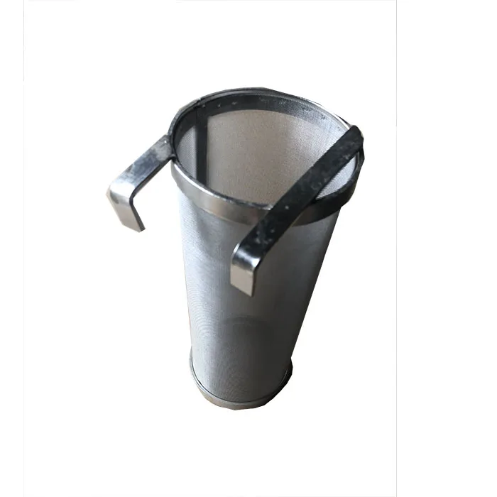 304 Stainless Steel Double Hook Beer Filter Home Brewed Hop Metal Weave Mesh Filter Tube