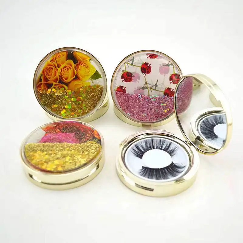 Wholesale Own Brand Custom Packaging Box Private Label 3D Faux Mink 25MM Eyelashes Vendor False Korean Synthetic Eye Lash Cases