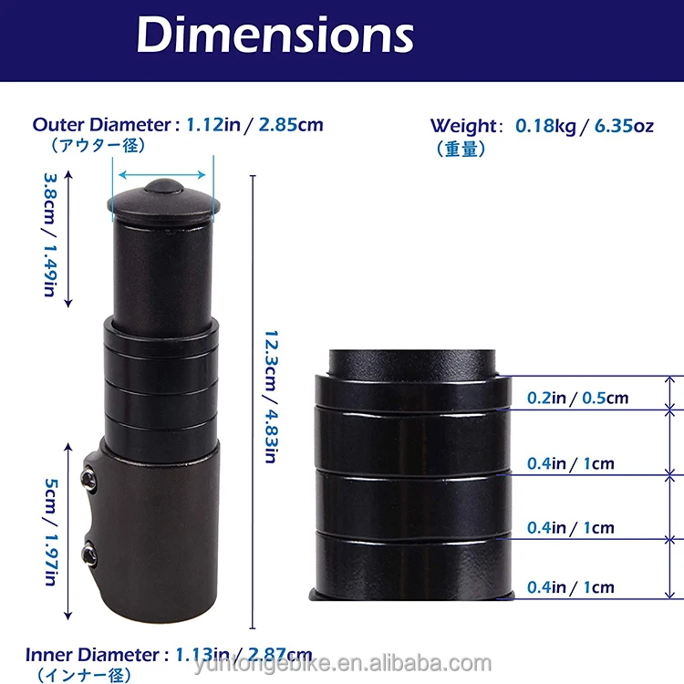 Bike Stem 31.8 Bicycle Handlebar Stem Bike Fork Extender Short Handlebar Riser Aluminum Alloy for Bicycle Road Bike MTB BMX Moun