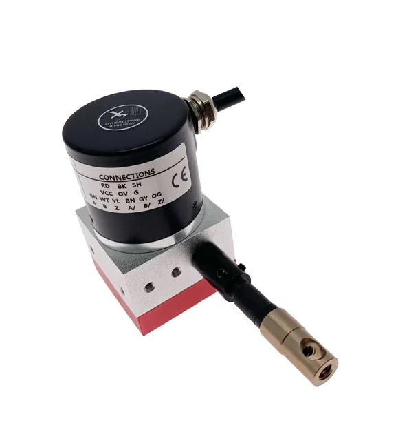 4-20mA output 600mm range wire cable drawing string potentiometer linear position  analog sensor