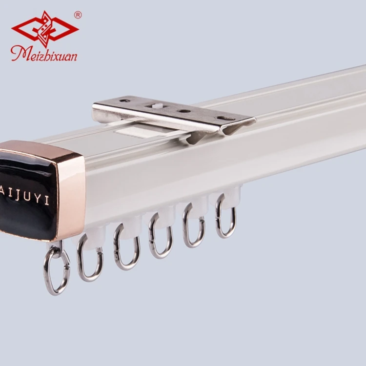 
Double Curtain Rails Aluminum Ceiling Mounted Curtain Track For Household 