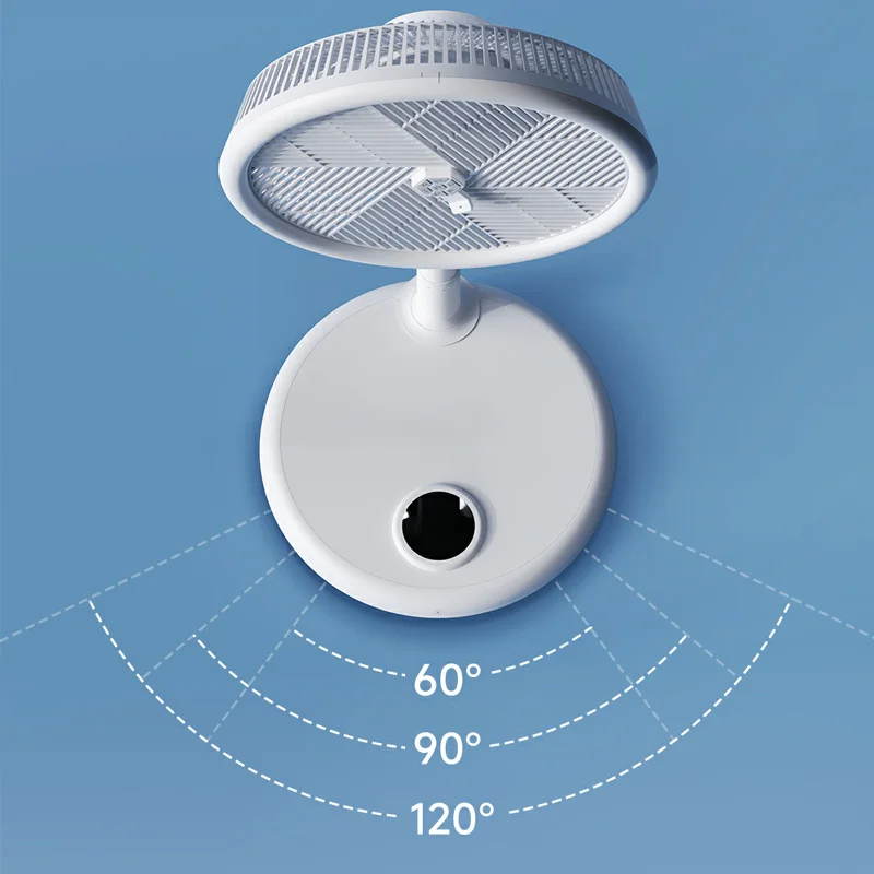 360 Degree All Round Rotating Telescopic Folding Stand Fan with Remote Control with 7 blade