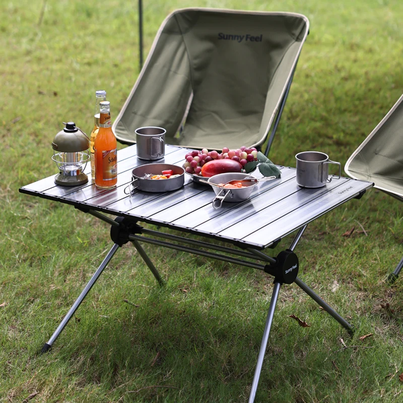 SUNNYFEEL Outdoor Furniture Portable Camping Chairs Folding Outdoor Steel Wood Grain Foldable Fishing Kermit Chair