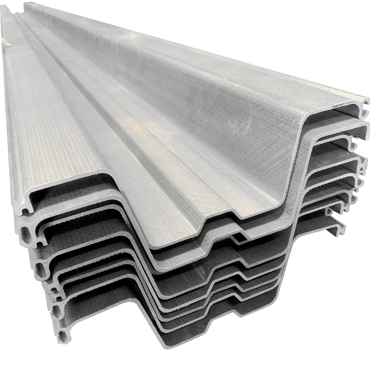 Customized U Shaped Vinyl Sheet Piling Fiber Glass Reinforced Plastic Sheet Pile