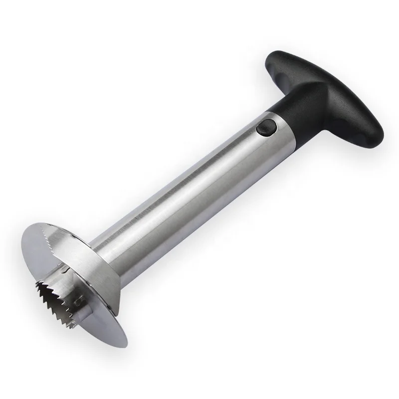 Легкая ананас пульпер срез коммерческих нож для удаления сердцевины и нарезания нож для чистки из нержавеющей стали ананас нож для удаления сердцевины и нарезания