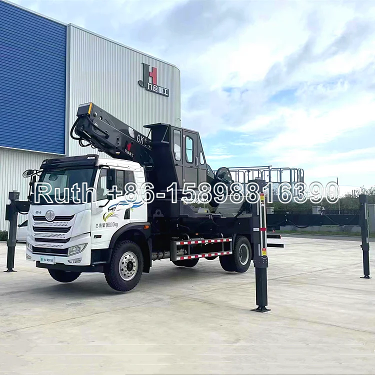 China truck mounted aerial platform factory JIUHE aerial platform truck 21m 23m 25m 29m 38m 45m bucket boom lift
