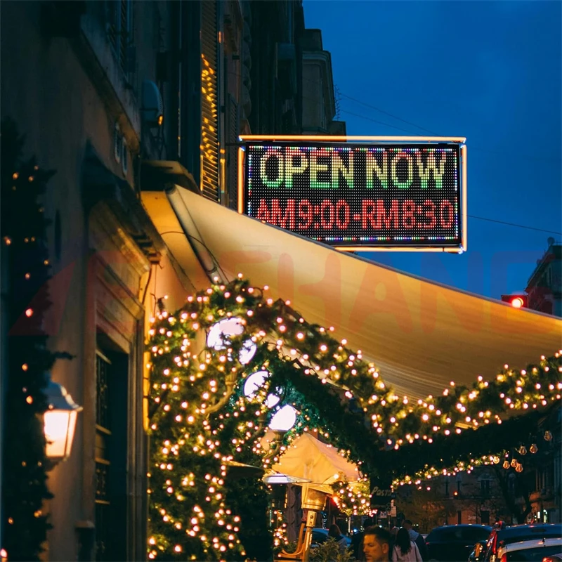 Usa Outdoor P10 Full Colours Advertising Rgb Billboard Led Text Display Board Mobile Phone Led Programmable Scrolling Sign