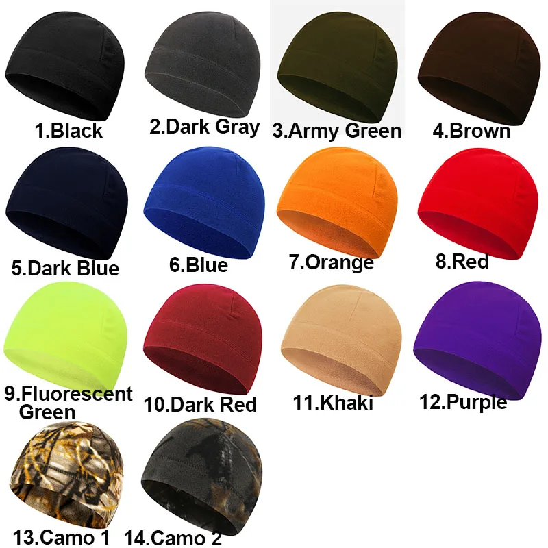Mens Womens Beanie Fleece Knit Winter Hat Soft Warm Skull Beanie Watch Cap