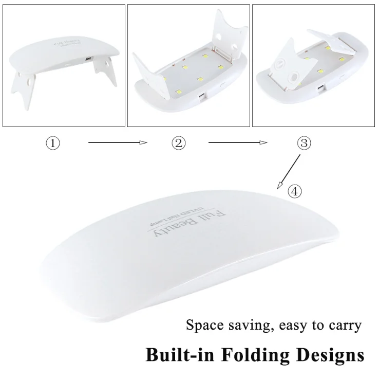 
Quality Assurance 9W uv led lamp Quick-drying led rechargeable nail dryer 