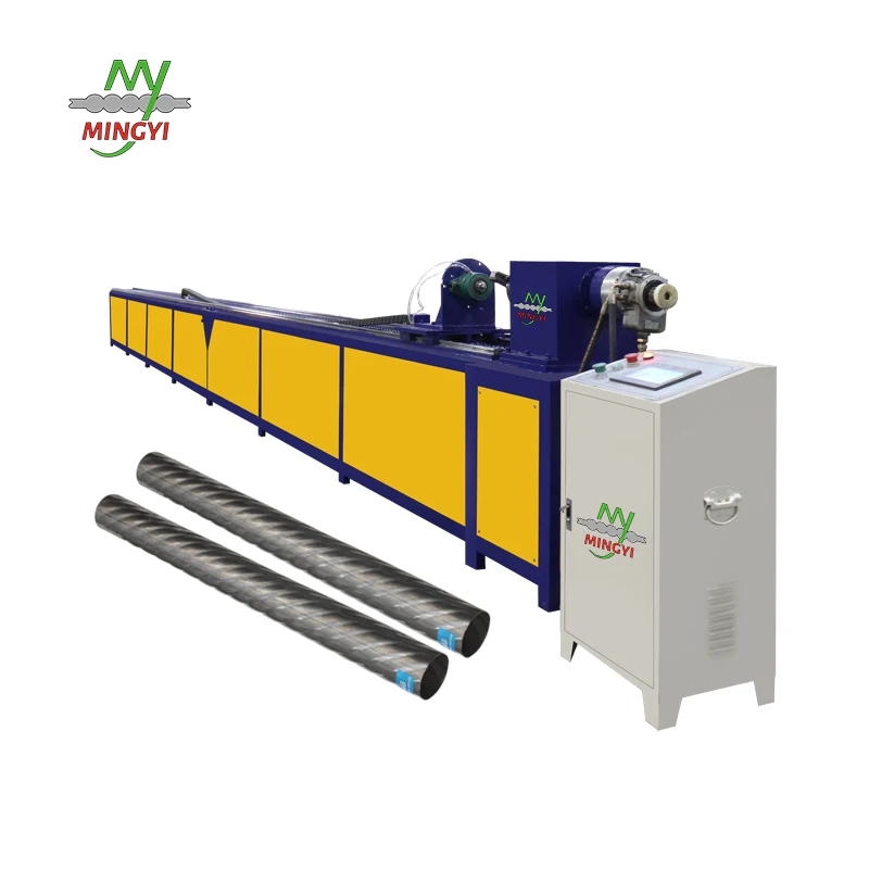 Spiral Corrugated Posttension Pipe Machine Copper Heat Exchanger Making