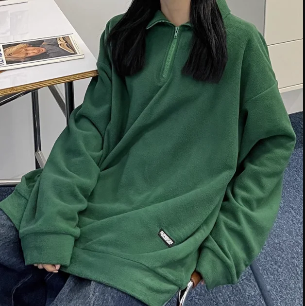 Autumn ladies high quality loose trend Chinese style comfort lazy casual hoodie & sports hoodie