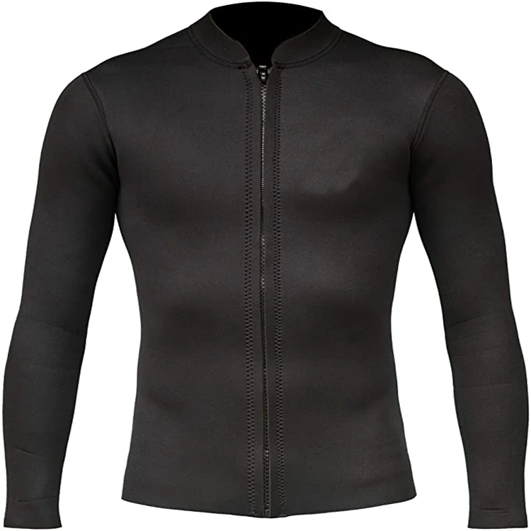 High Quality Mens Wetsuit Top 3 mm Neoprene Long Sleeve Wetsuit Jacket