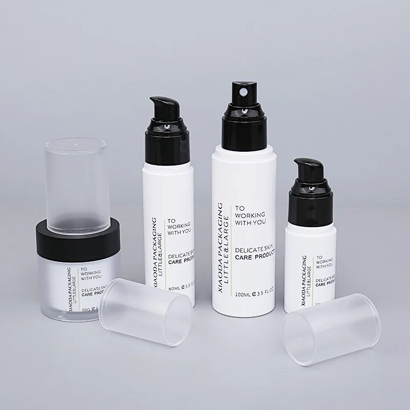 
Spot wholesale Black Full Cover cap pet plastic bottle 30ML 60ML 120ML black color pump bottle 