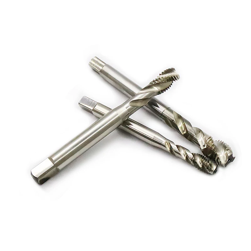 GSR DIN371 CNC Machine taps  fully ground HSS M2 6542 Form C spiral flute thread cutting tool bright finished M3 M4