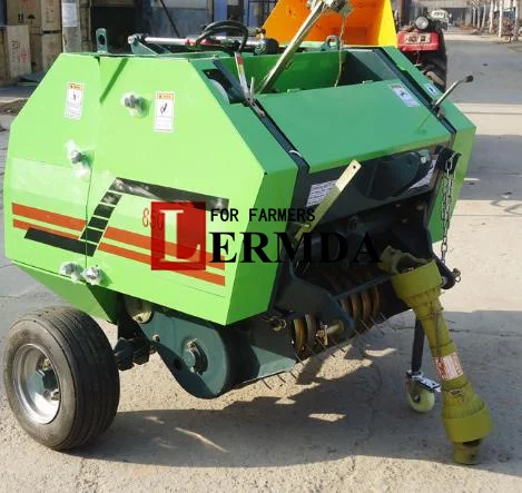 Поставка из Китая установленная на тракторе машина 0850 небольшого круглого пресс-подборщика