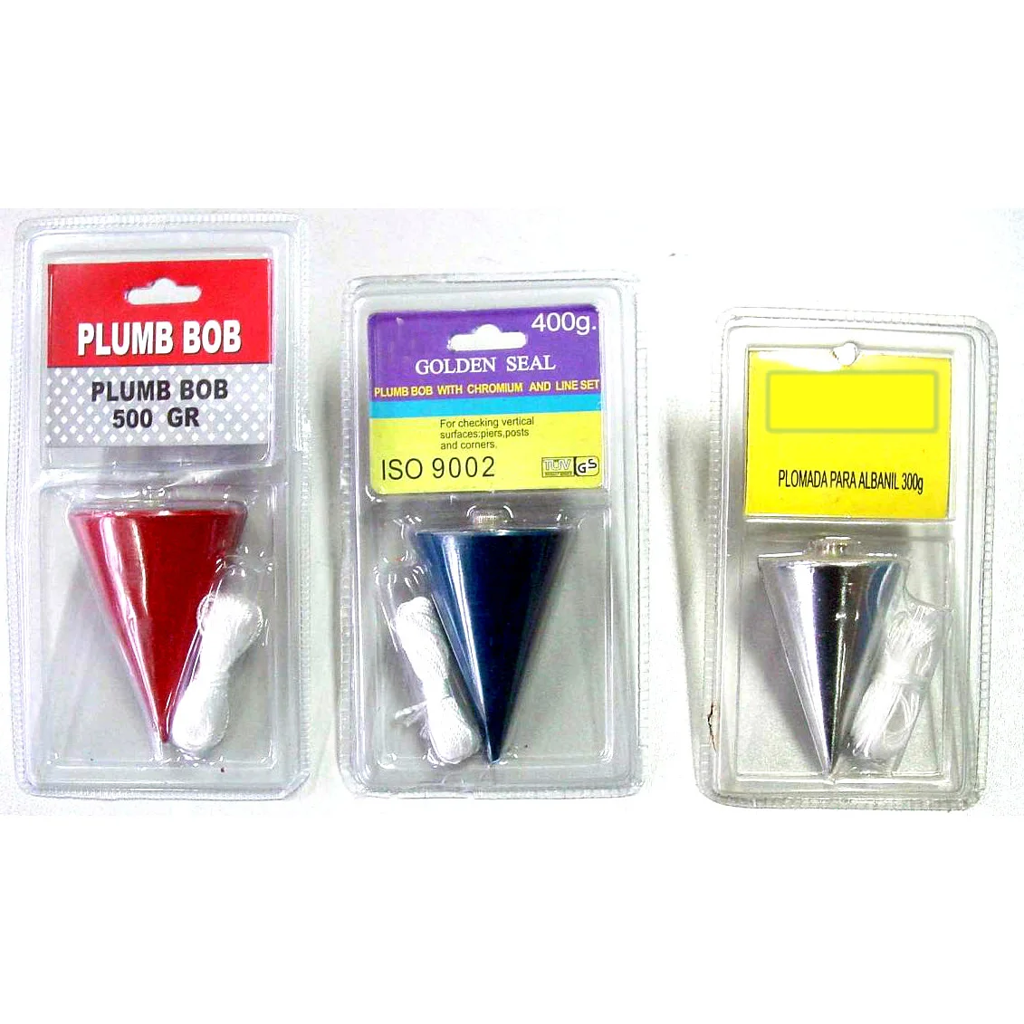 Cone Type Chrome Plated or Painting or Zinc Plated 400g - 1200g Plumb bob