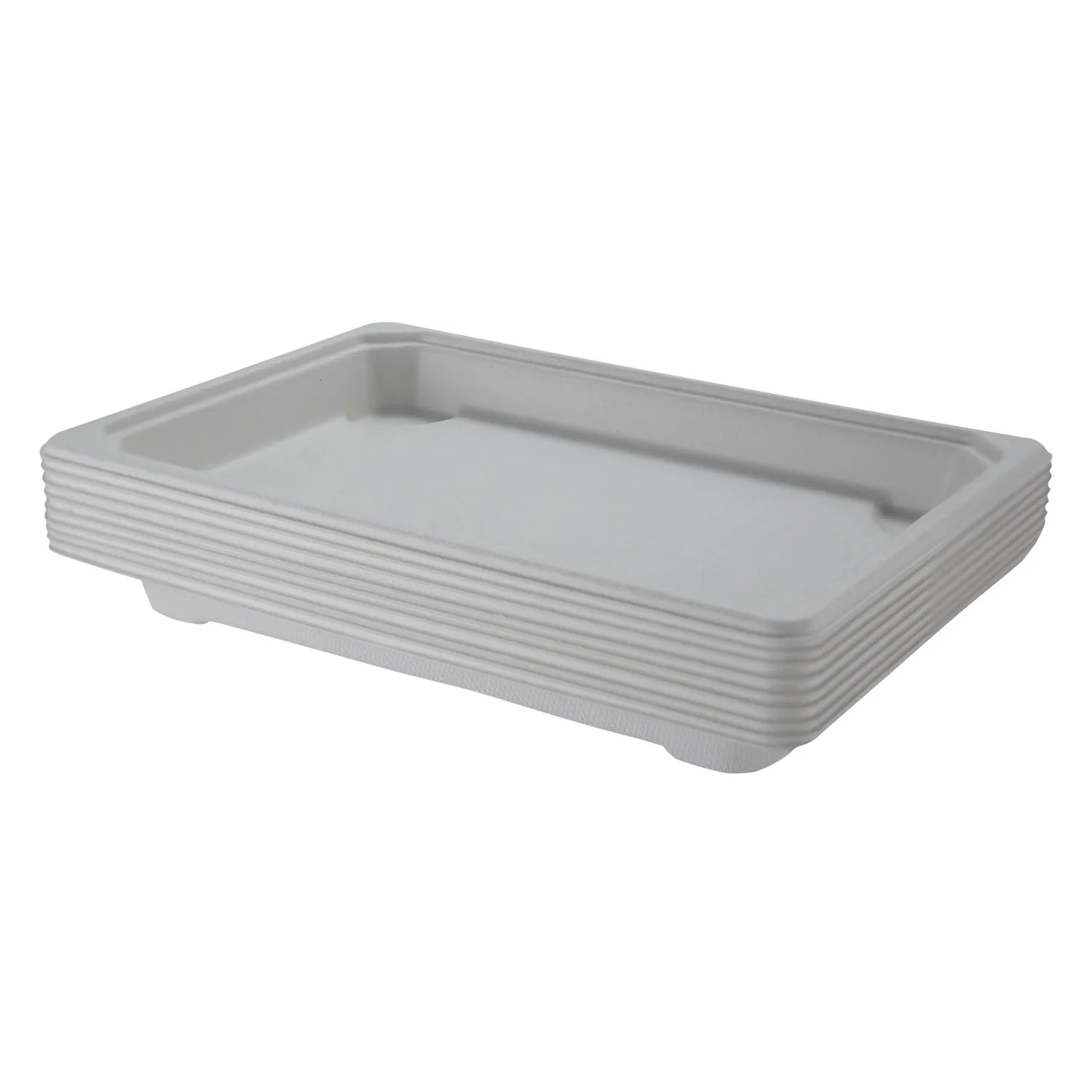 Best-selling fruit vegetable tray disposable sugarcane bagasse paper tray for cake