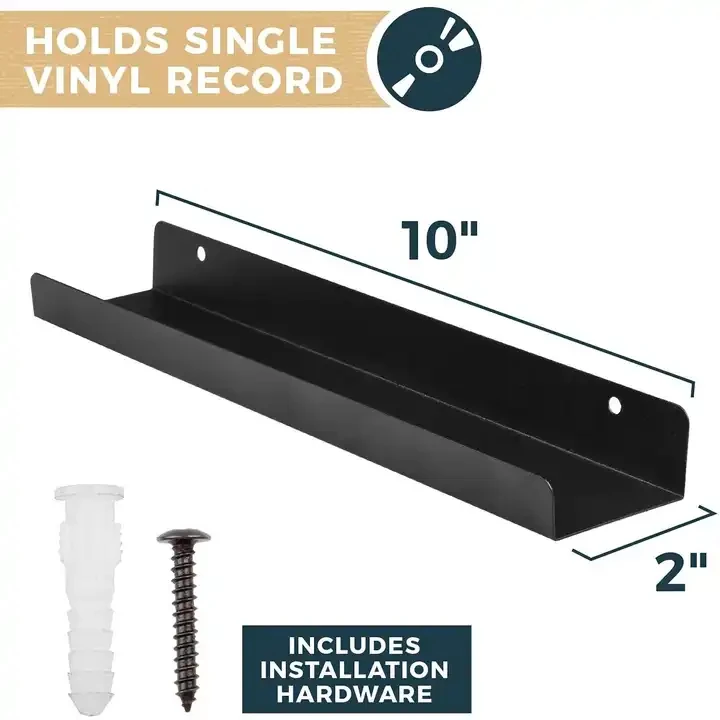 U Shape Metal Vinyl Record Wall Shelf Manufacturer Mingtang Customizable Vinyl Record Wall Mount Rack