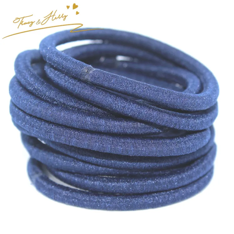 Korean Style Hair Rings 4mm Superior High Hair Elastic Band for Girls Hair Decoration Kids Party or Daily Life