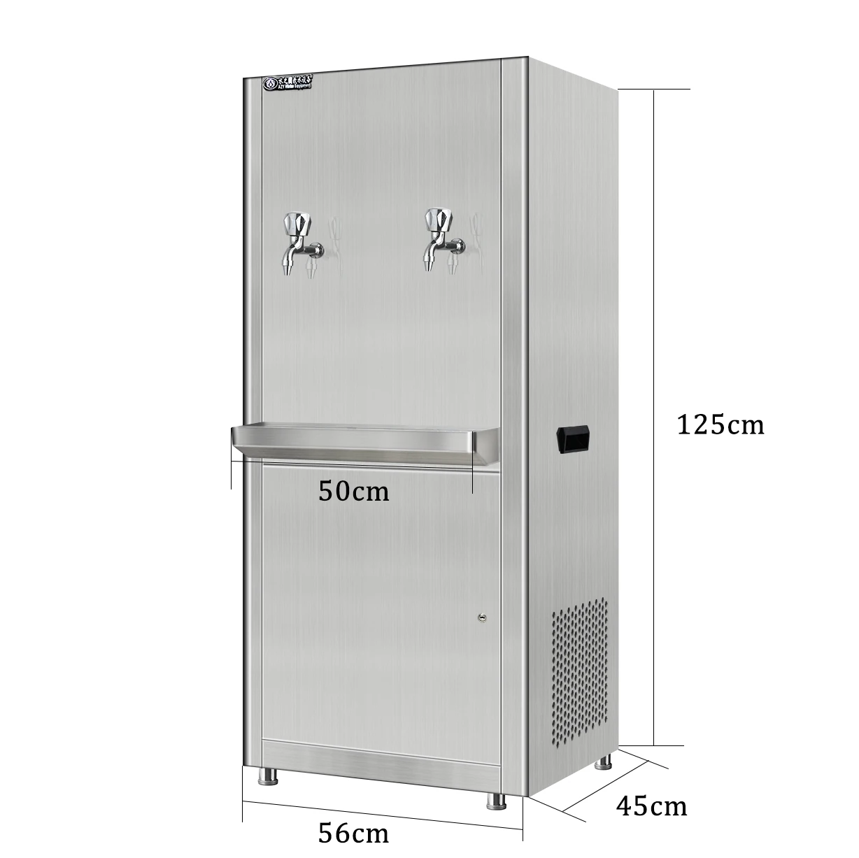Customized logo cold water direct drinking machine commercial refrigeration stainless steel water dispenser