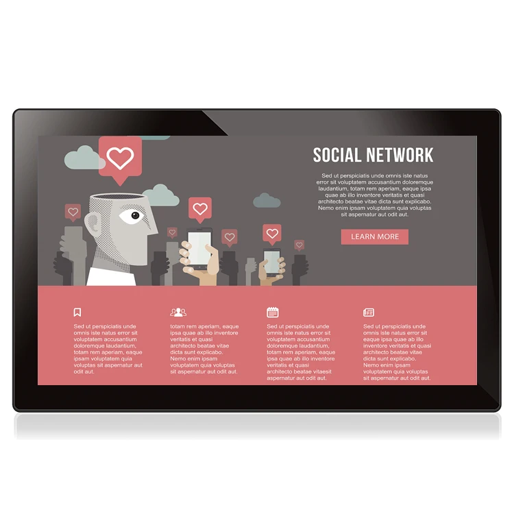 Ture Плоский ЖК-монитор с сенсорным экраном СИД 15 дюймов емкостный сенсорный экран или резистивный сенсорный монитор сердечного ритма