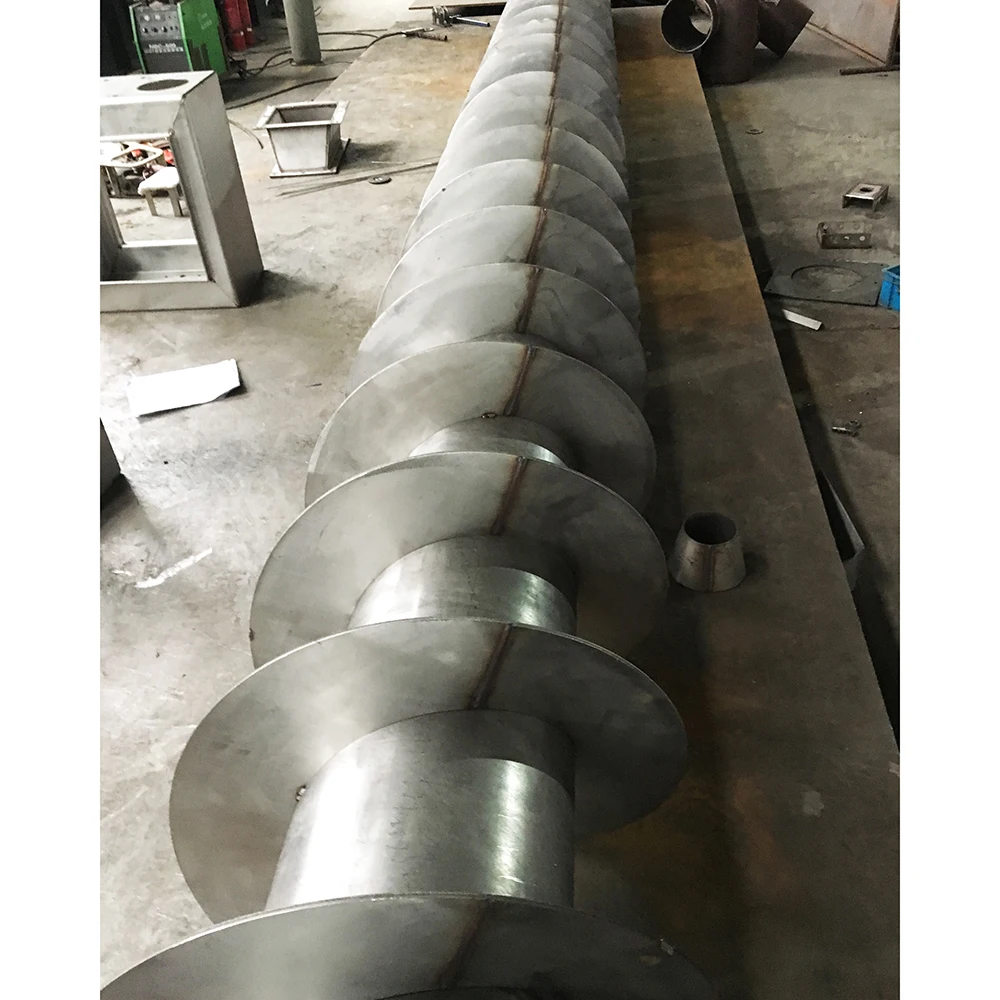 Stainless steel, carbon steel, manganese steel continuous screw conveyor parts spiral flight Continuous Helical Blade