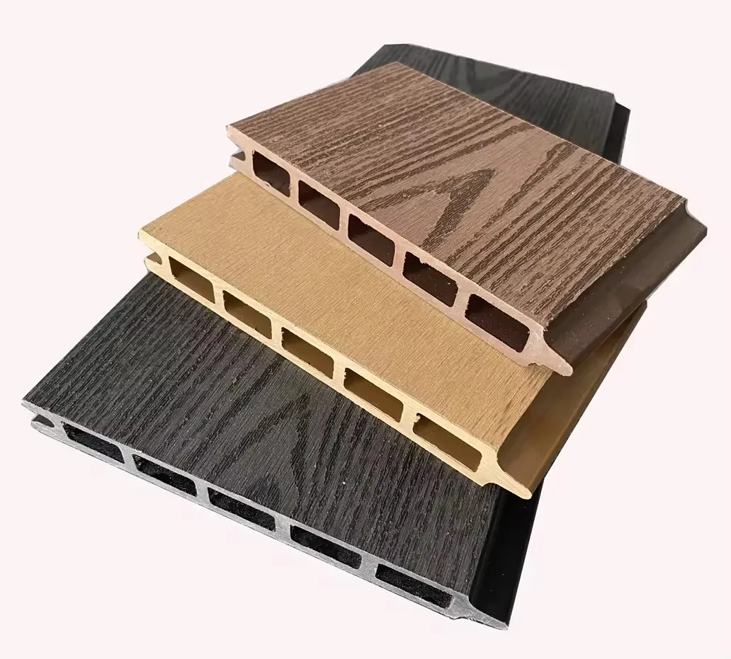 Modern Design Outdoor Farm Garden Fence Panels  Wood Plastic Privacy Anthracite Black Easy No Maintenance