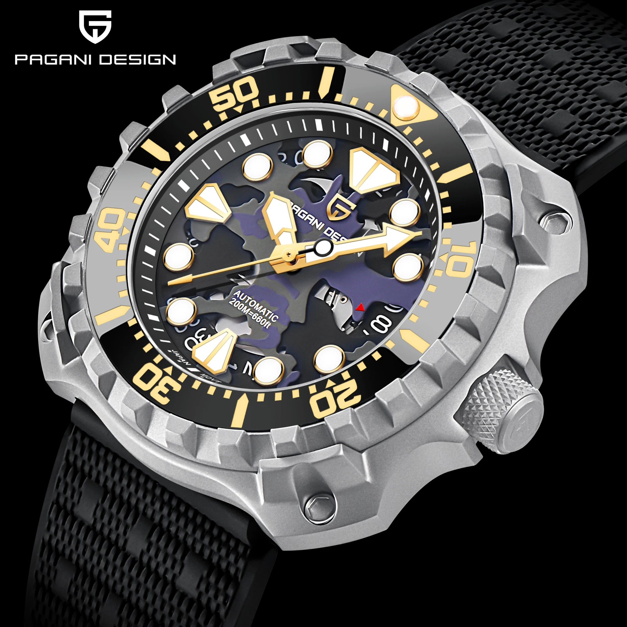 PAGANI DESIGN 2022 New 009 Commander Men Automatic Watches Japan NH35A Movement Top Luxury Brand Men Mechanical Watch Waterproof