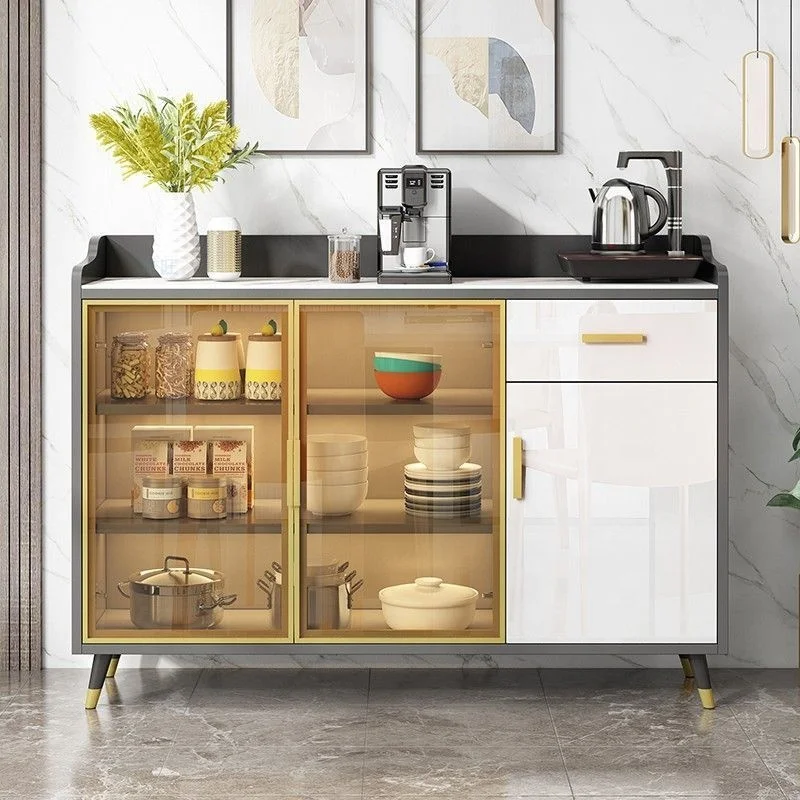 Light Luxury High-End Multi-Functional Storage Cabinet Integrated Kitchen Dining Room for Household Use Kitchen Islands & Carts