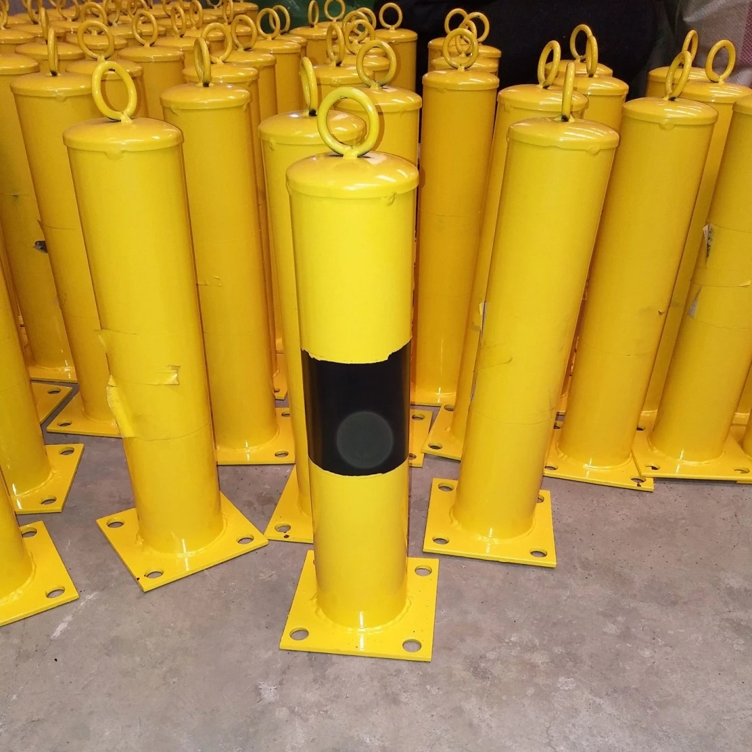 Coated Safety Parking Barrier Post Steel Safety Pipe Bollards Carport Column Parking Road barrier Safety Bollards Bollard Post