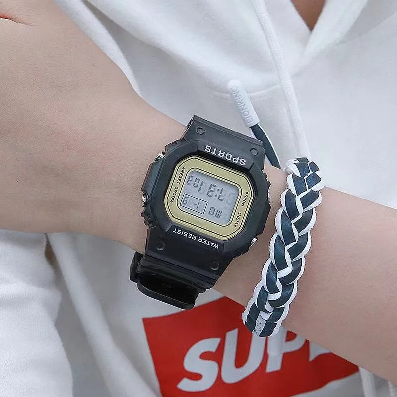 Новый стиль моды изготовленная на заказ женские часы спортивные цифровые наручные часы студенческие светодиодный дисплей часы женские и мужские цифровые часы