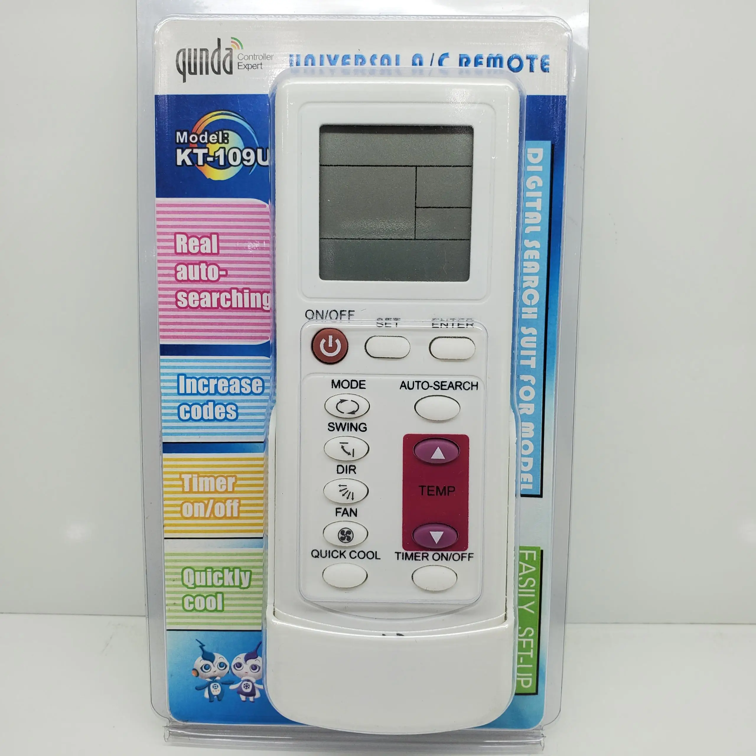 QUNDA KT-109U Universal A/C remote control