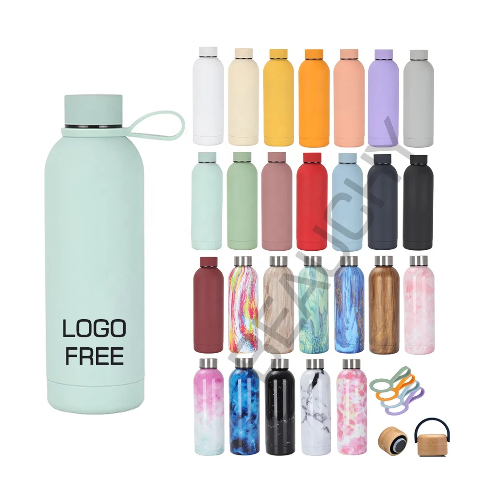 Wholesale Beauchy hot sell 500ml High quality BPA free vacuum insulated rubber coating stainless steel water bottle double wall