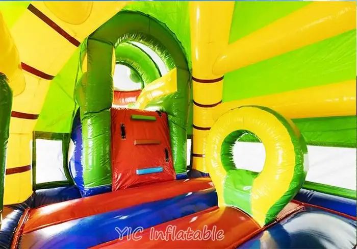 Commercial-Grade Inflatable  bounce house  Crocodile   Water Slide with Integrated Pool for Sale