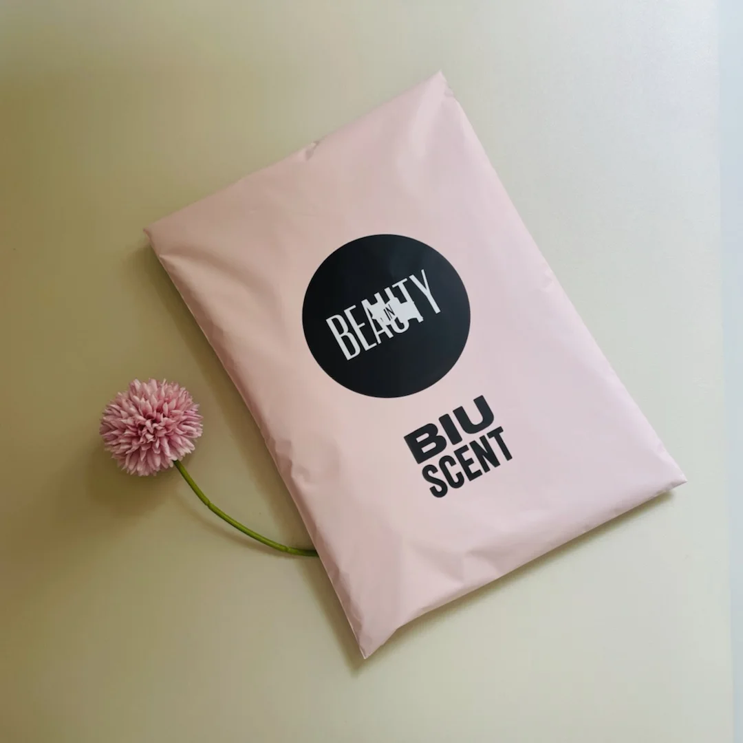 pink thank you clothing packaging shipping courier bag custom poly mailers amazon branded polybags mailing bags with handle