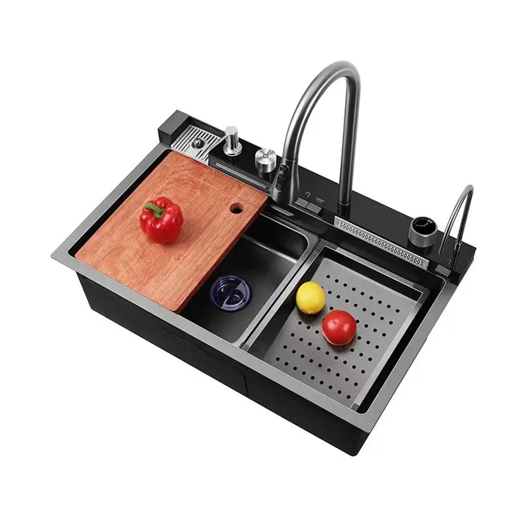 Кухня Feiyu Водопад кран нано 304 из нержавеющей стали раковина Водоочистка