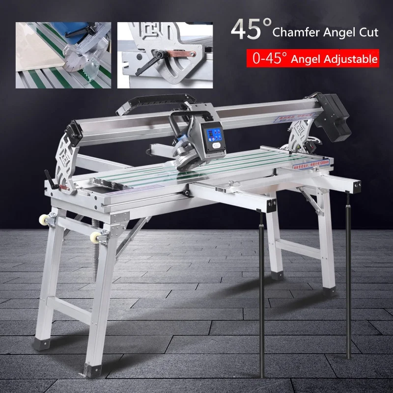 Automatic cutting machine stone marble tile saw electric convenient 45 degree tile cutting machine