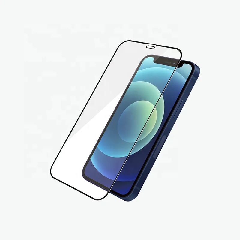 
High Quality New Arrival Edge Printed Full Glue HD Clear Tempered Glass Screen Protector for Iphone 12 Pro Max 