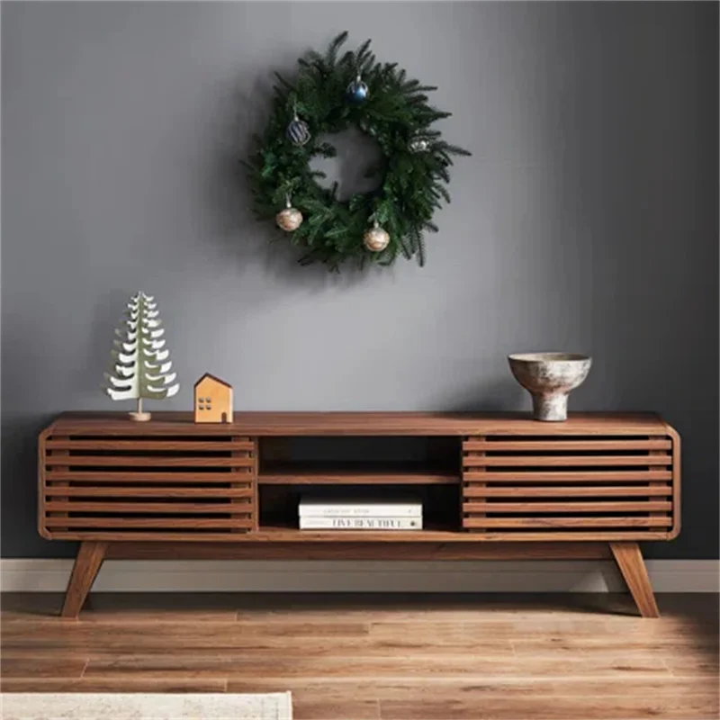 KTDS1216 Scandinavian Design Brown Wooden TV stand meuble de salon