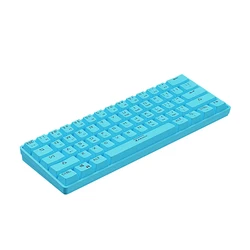 Factory white 60% wired wireless linear switch mechanical mini keyboard for computer ipad