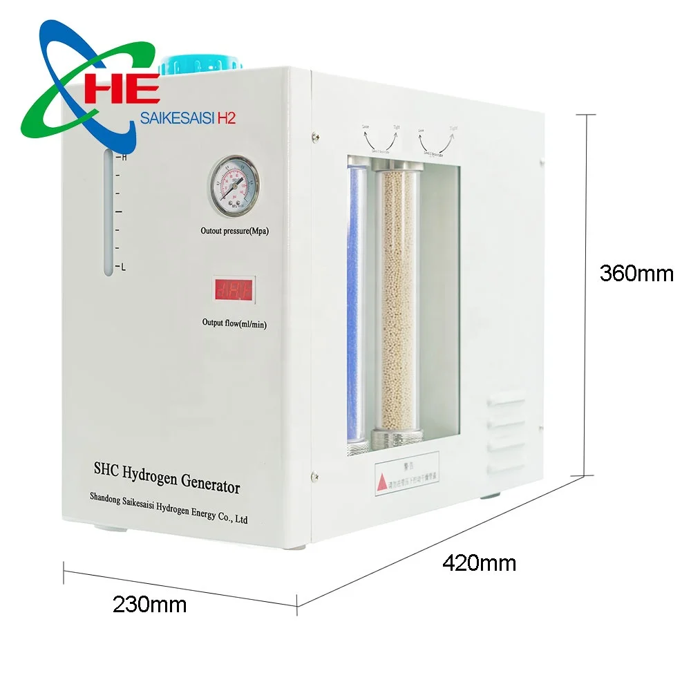 500ml/min SHC Series  gas production machine alkaline water electrolysis hydrogen generator