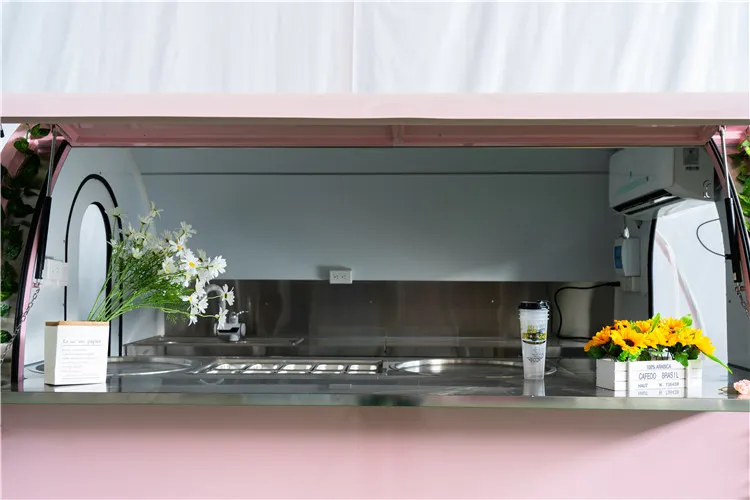 YITUO Round shape Food vending carts for sale mobile fast food bakery trailer