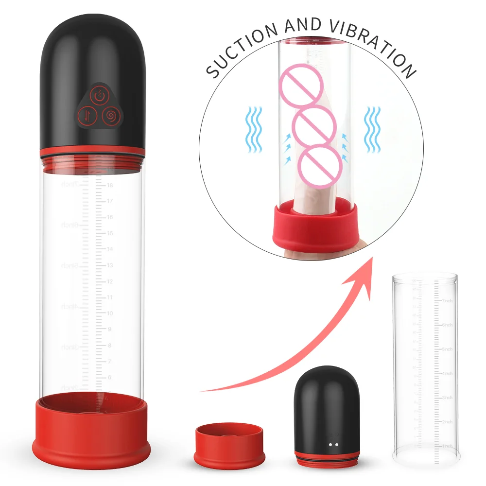Male Masturbation sex toy electric penis pump enlargement penis Extender exercise physical medical for men